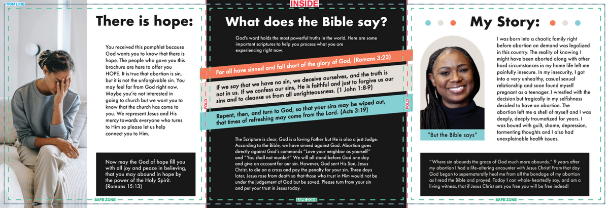 Hope And Healing Post Abortion Brochures