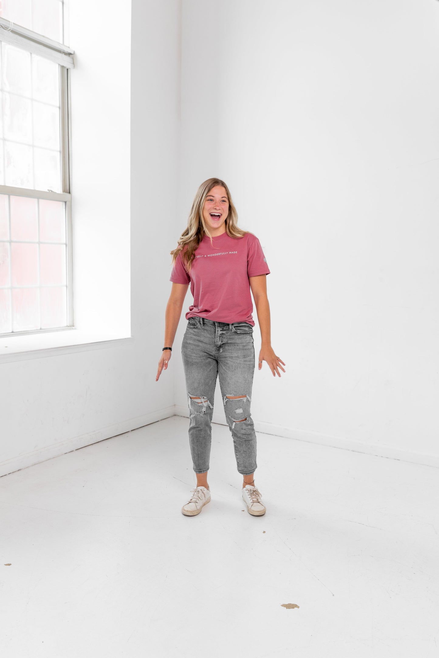 Pink Fearfully and Wonderfully Made Shirt