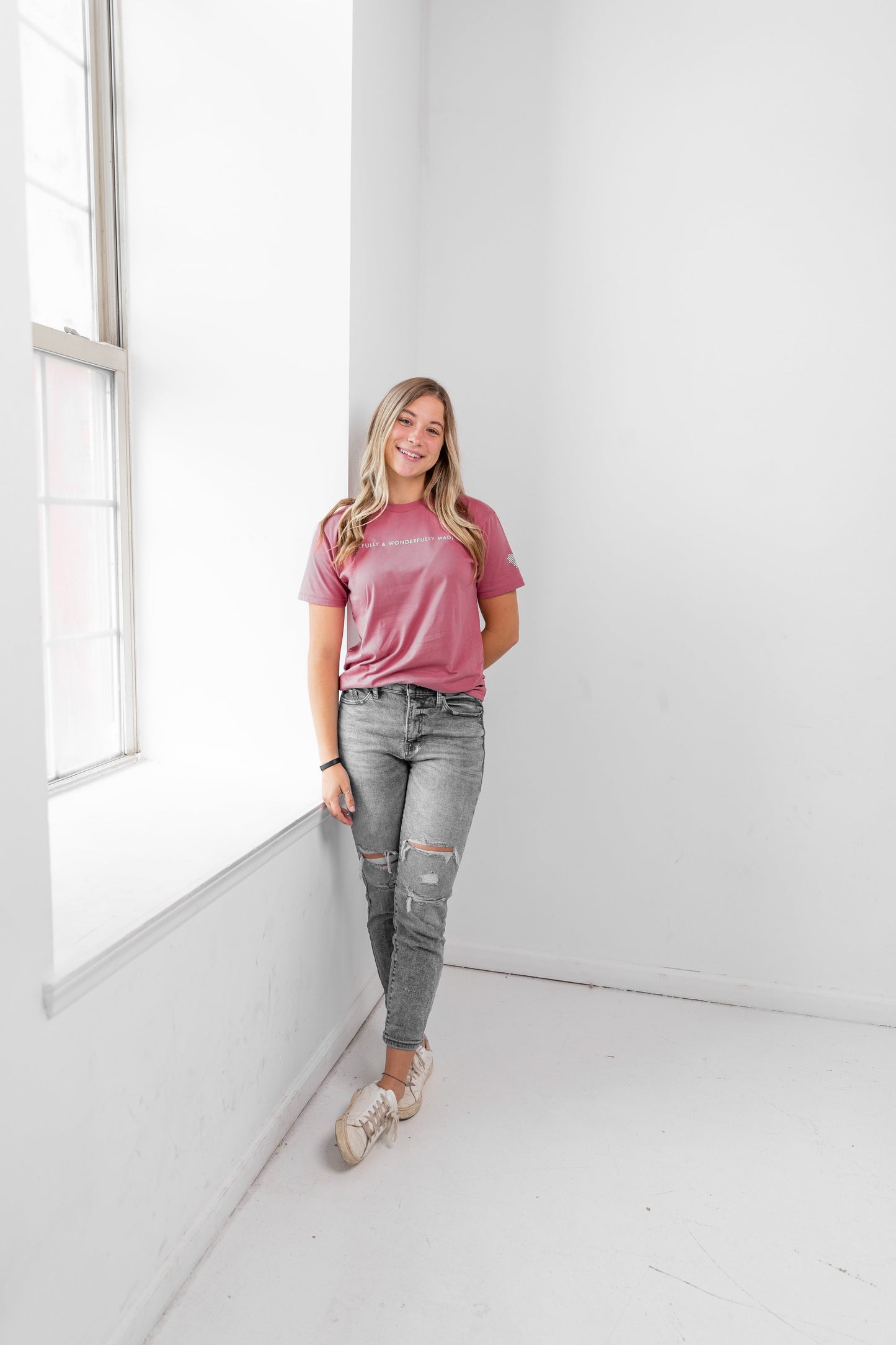 Pink Fearfully and Wonderfully Made Shirt